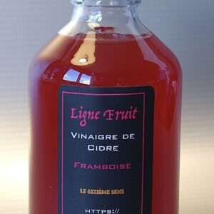 Vinaigre de cidre à la pulpe de framboise